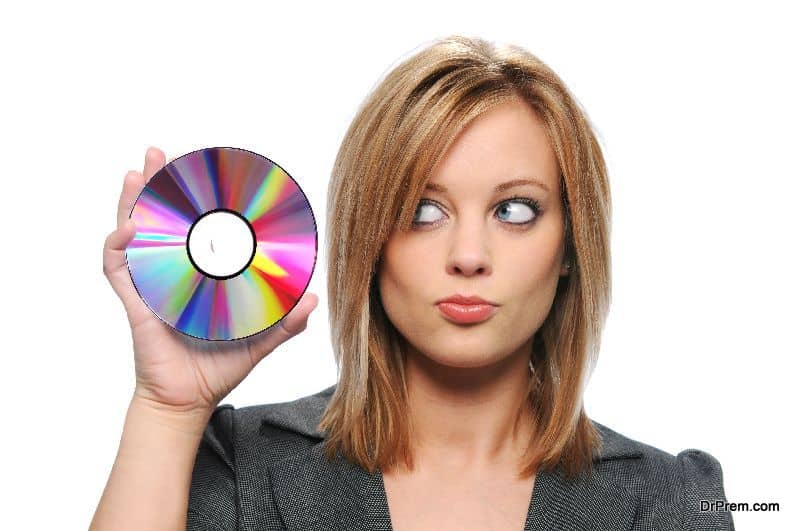 Lens flare using a CD