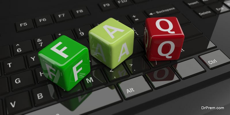 FAQ page