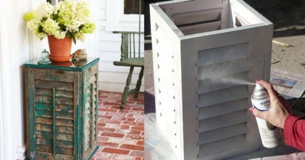 DIY: Shutter side table in no time